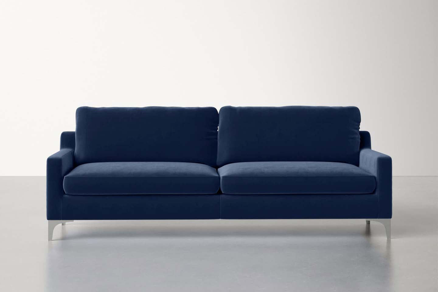 Jones 2 Seater Sofa, Blue, Velvet