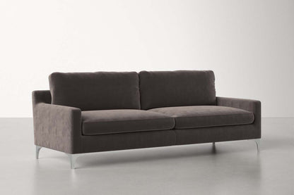 Jones 2 Seater Sofa, Dark Gray, Velvet