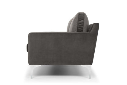 Jones 2 Seater Sofa, Dark Gray, Velvet