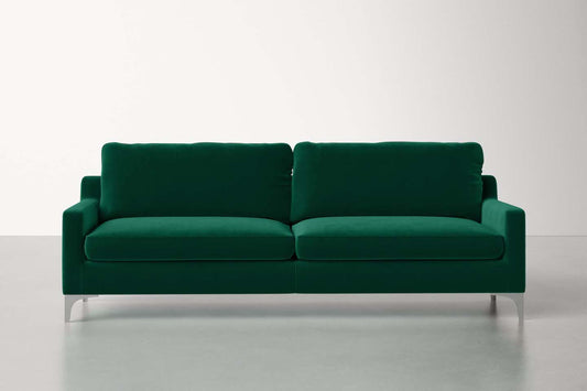 Jones 2 Seater Sofa, Green, Velvet