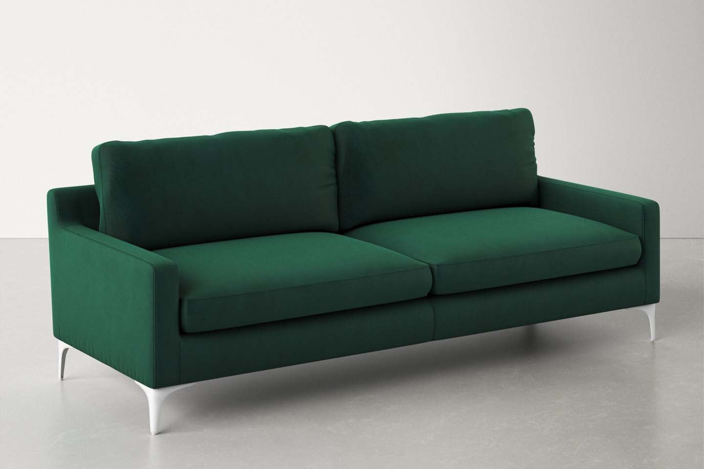 Jones 2 Seater Sofa, Green, Velvet