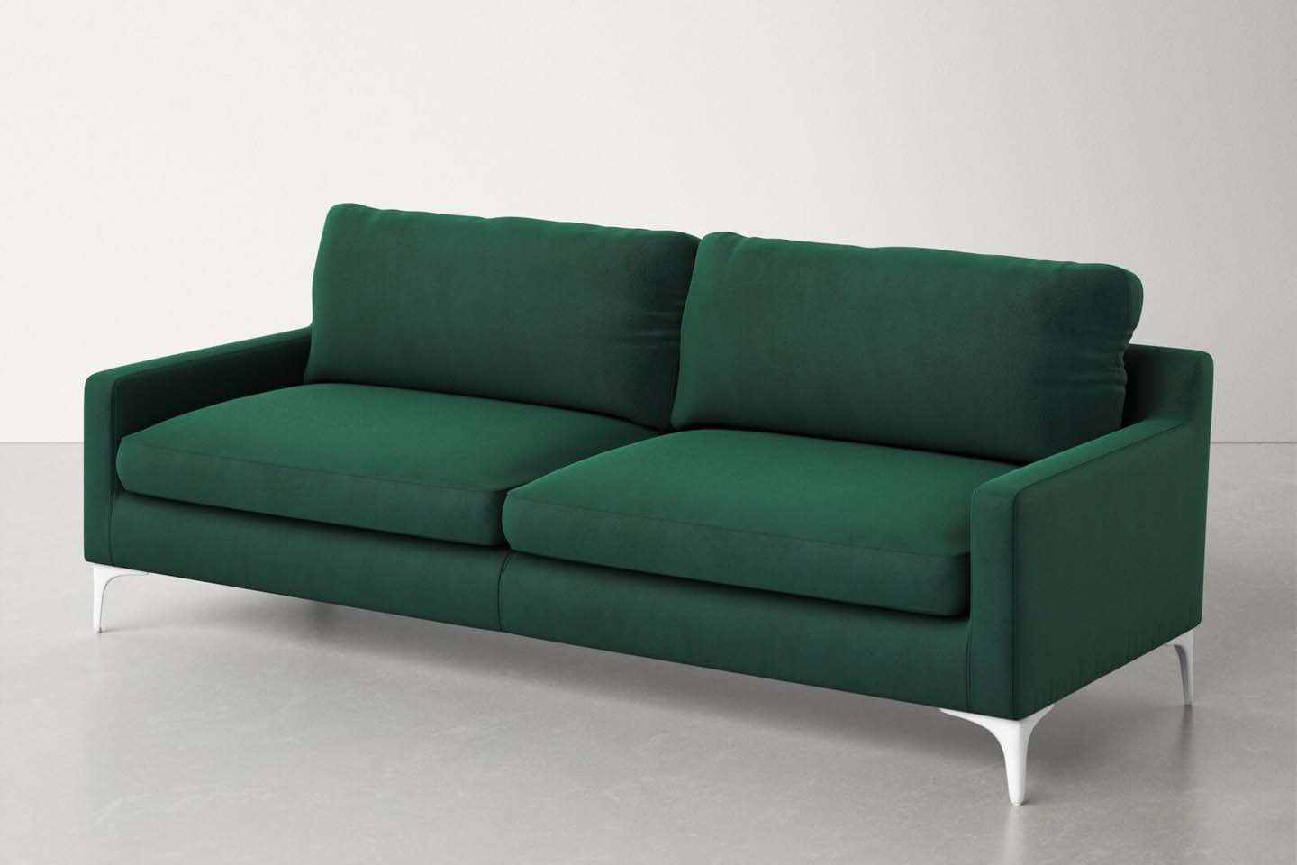 Jones 2 Seater Sofa, Green, Velvet