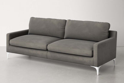 Jones 2 Seater Sofa, Light Gray, Velvet