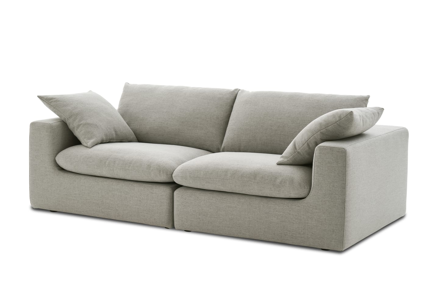 Duke Deep Seat Sofa, 2 Seater, Gray