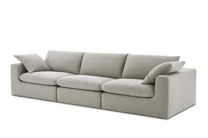 Duke Deep Seat Sofa, 3 Seater, Gray