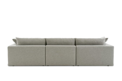 Duke Deep Seat Sofa, 3 Seater, Gray