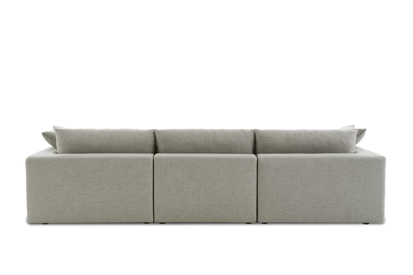 Duke Deep Seat Sofa With Ottoman, 3 Seater, Gray