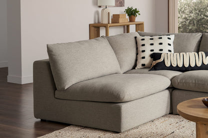 Duke Deep Seat Sofa, 4 Seater, Gray