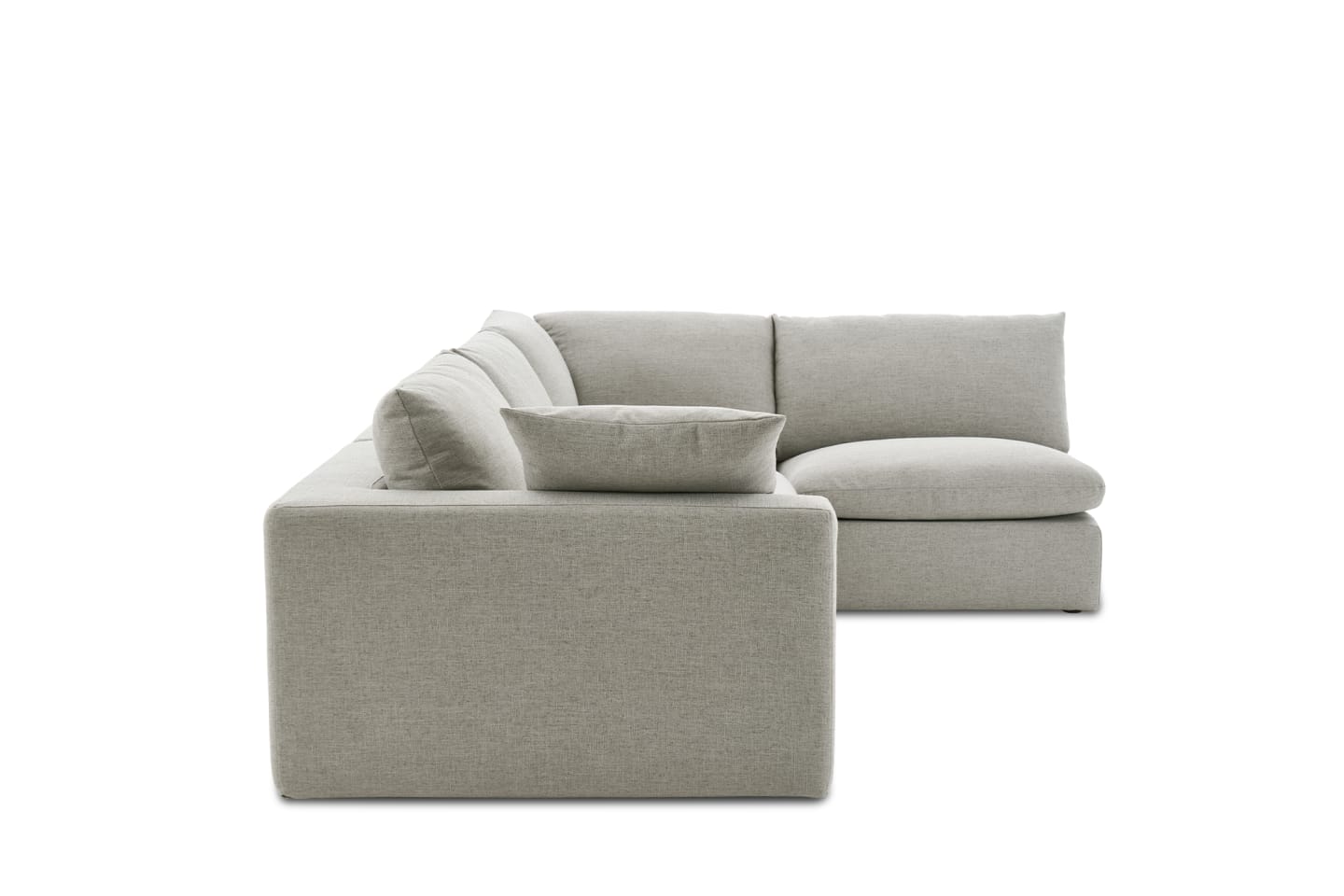 Duke Deep Seat Sofa, 4 Seater, Gray