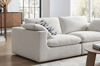 Dawson Deep Seat Sofa, 4 Seater, Ivory