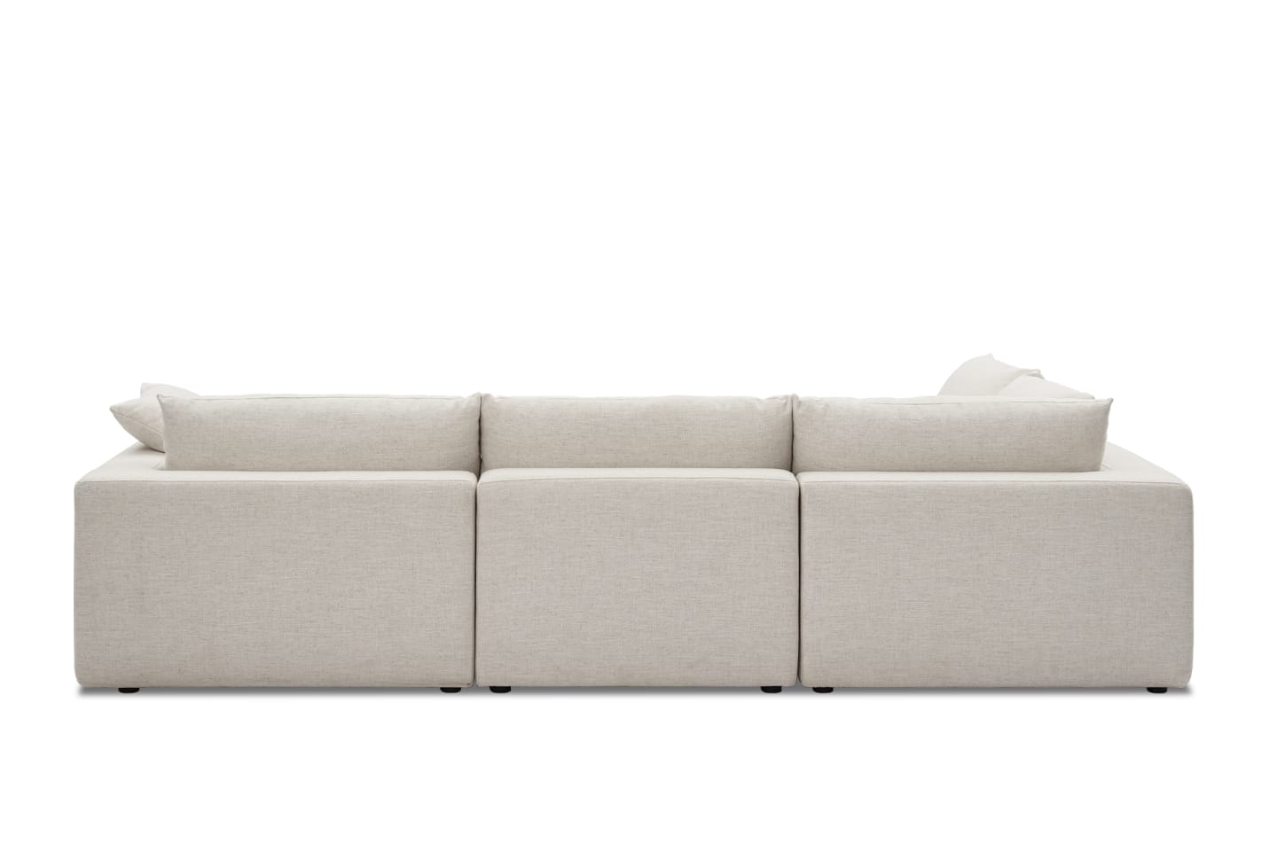 Dawson Deep Seat Sofa, 4 Seater, Ivory