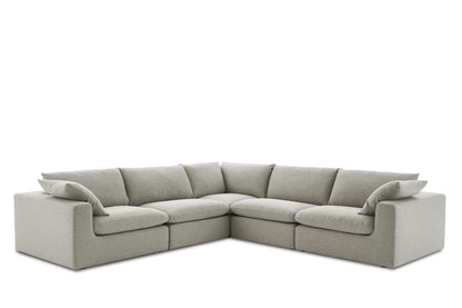 Duke Deep Seat Sofa, 5 Seater, Gray