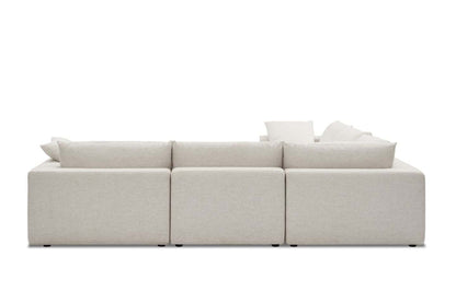 Dawson Deep Seat Sofa, 5 Seater, Ivory