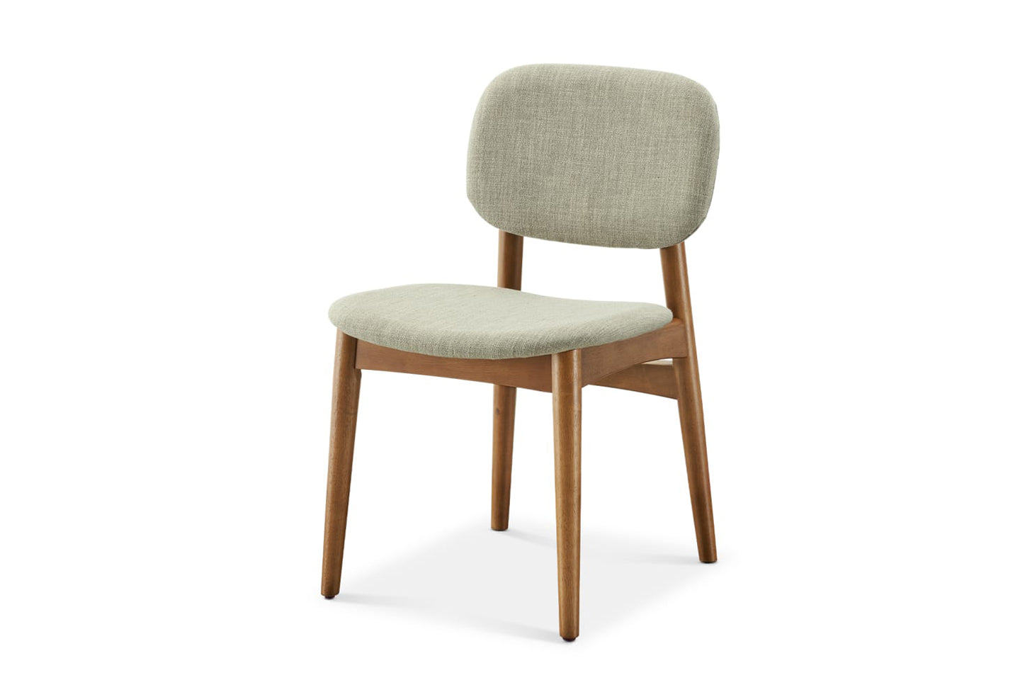 Kelsey Dining Chair, Walnut Stain, Gray