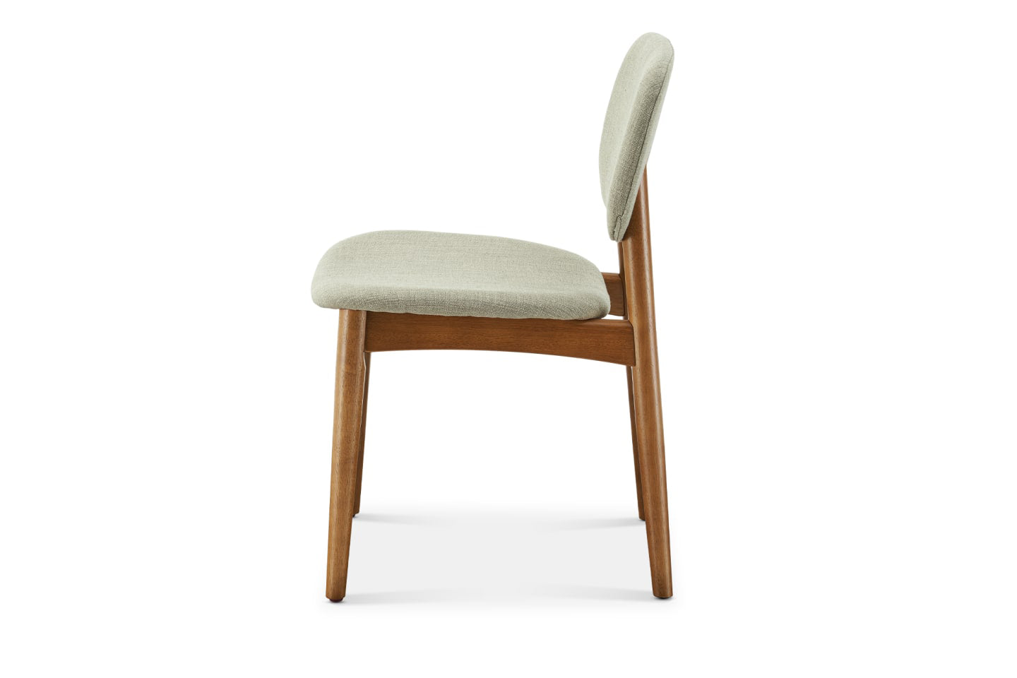 Kelsey Dining Chair, Walnut Stain, Gray