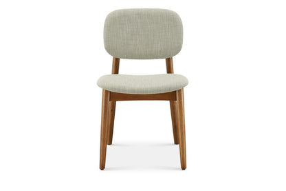 Kelsey Dining Chair, Walnut Stain, Ivory