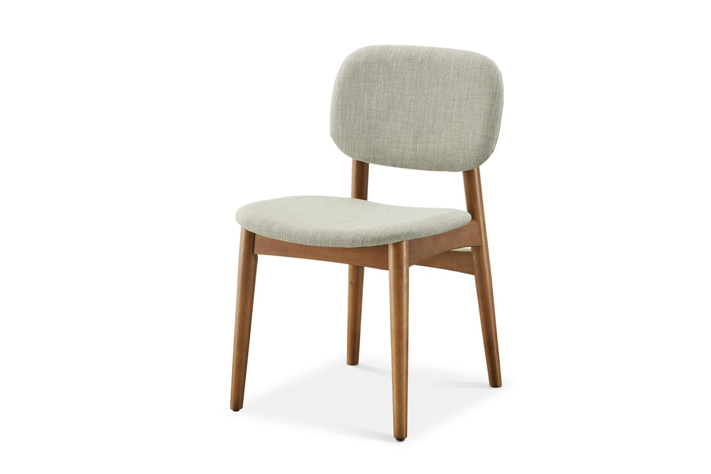 Kelsey Dining Chair, Walnut Stain, Ivory