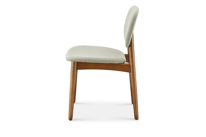 Kelsey Dining Chair, Walnut Stain, Ivory