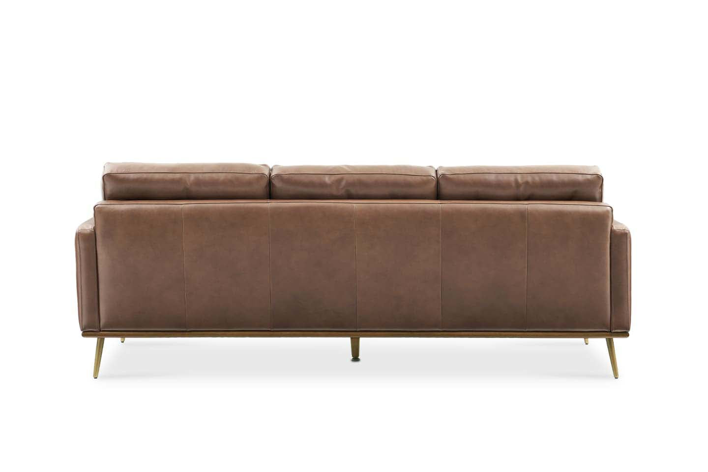 Loft Reversible Sectional Sofa, Tan Imitation Leather