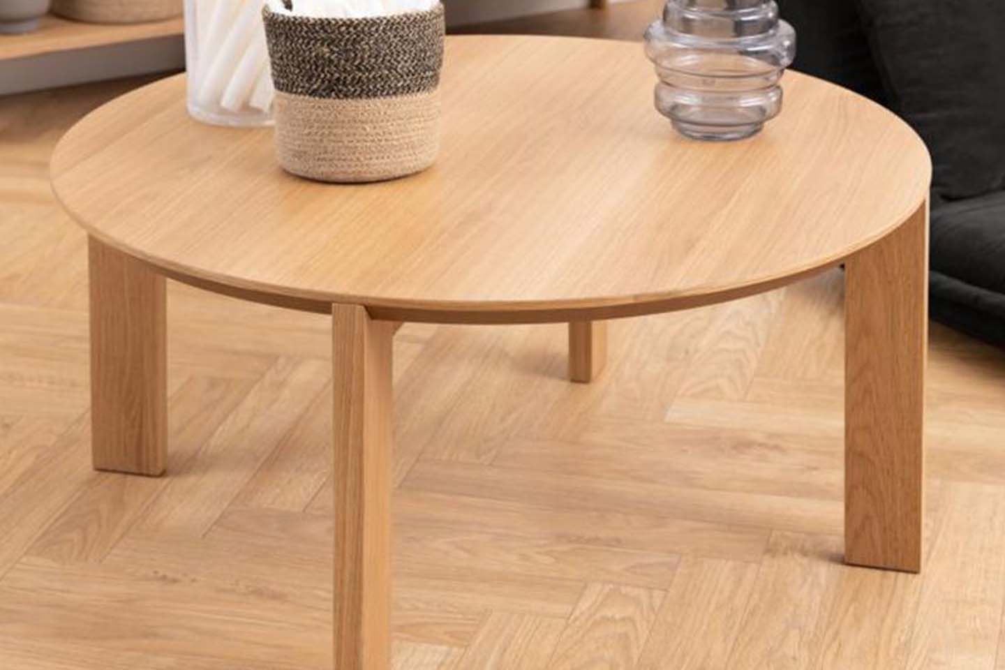 Alta Round Coffee Table, Natural