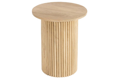 Rocco Pedestal End Table, Natural