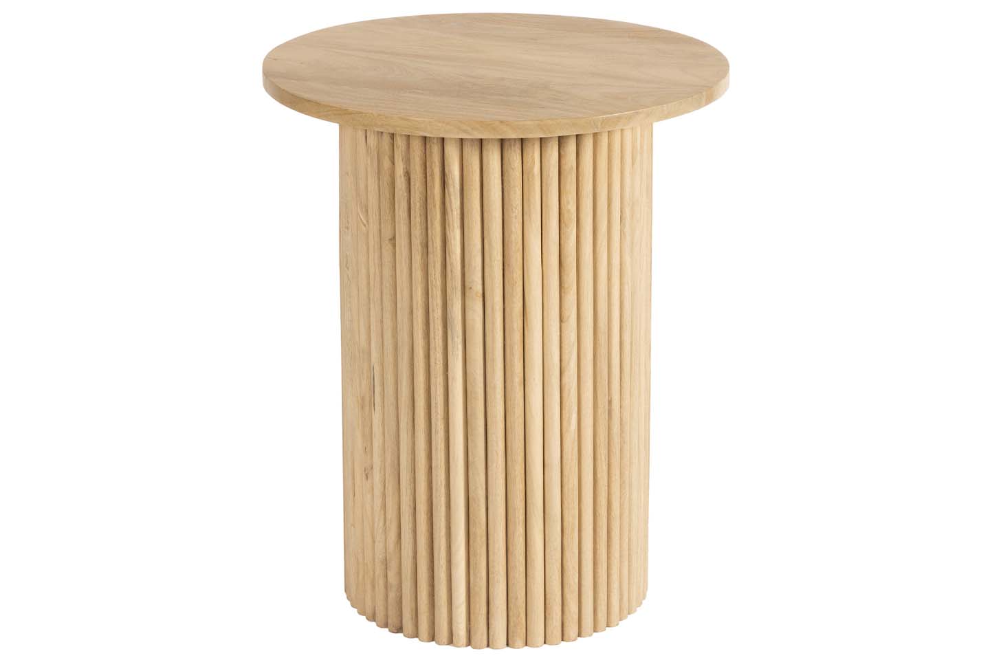 Rocco Pedestal End Table, Natural