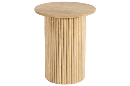 Rocco Pedestal End Table, Natural