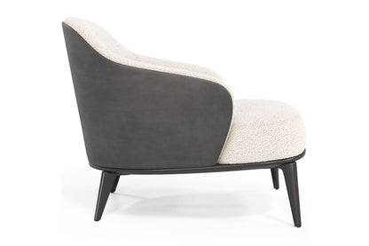 Leslie Leisure Chair, Charcoal Gray