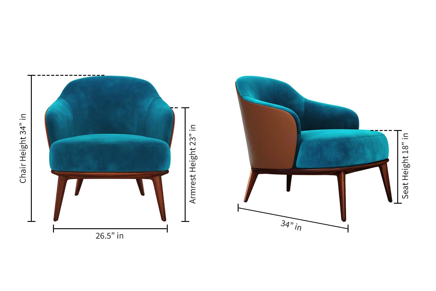 Leslie Leisure Chair, Lava Blue