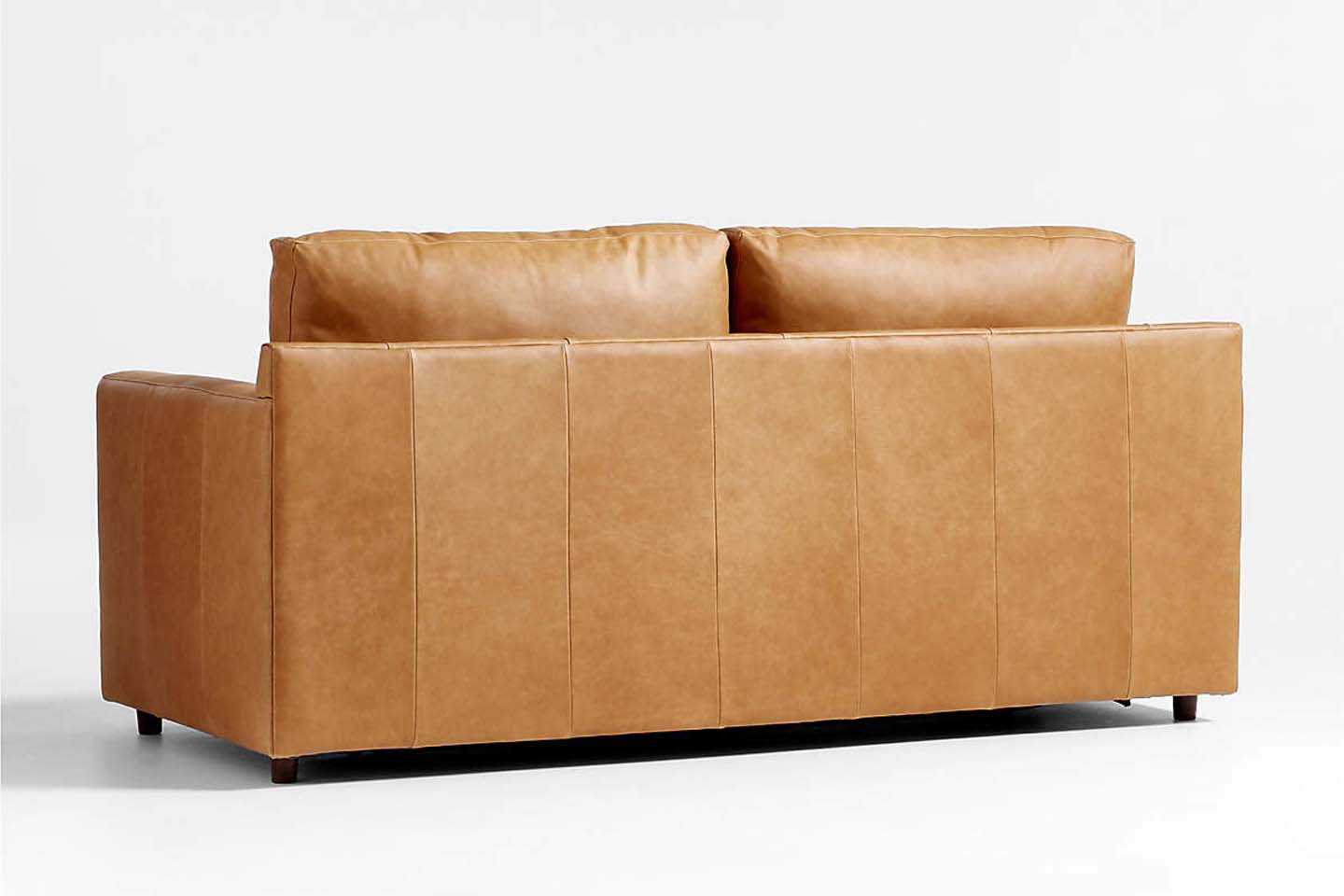 Fusion Sectional Sofa, 2 Seater, Tan Imitation Leather