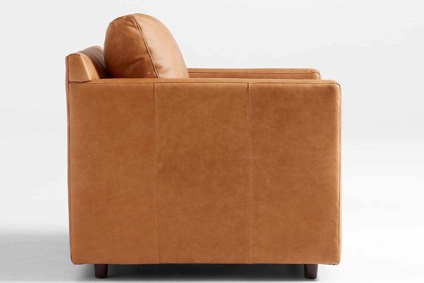 Fusion Sectional Sofa, 2 Seater, Tan Imitation Leather