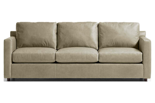 Fusion Sectional Sofa, 3 Seater, Khaki Imitation Leather