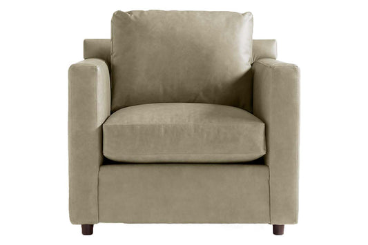 Fusion Armchair, Khaki Imitation Leather