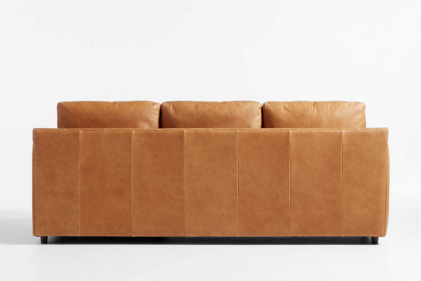 Fusion Sectional Sofa With Chaise, Left Facing, Tan Imitation Leather