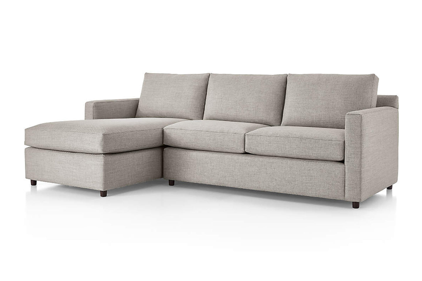 Fusion Sectional Sofa With Chaise, Right Facing, Beige