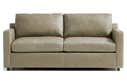 Fusion Sofa Cum Bed, 2 Seater, Khaki Imitation Leather