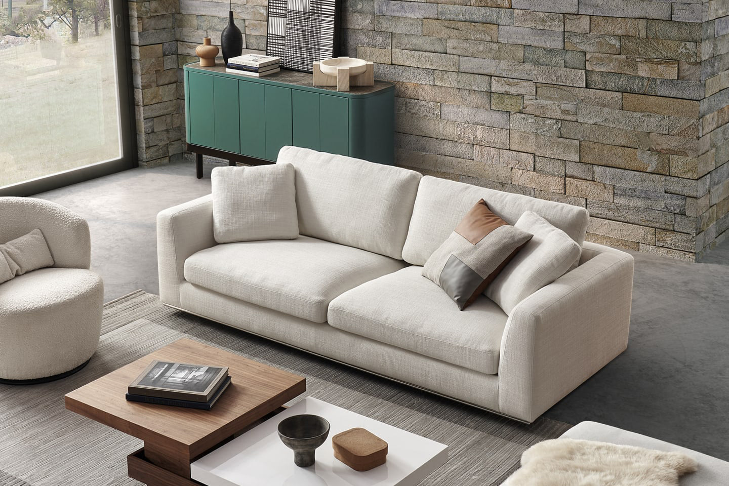 Hamilton 2 Seater Sofa, Beige