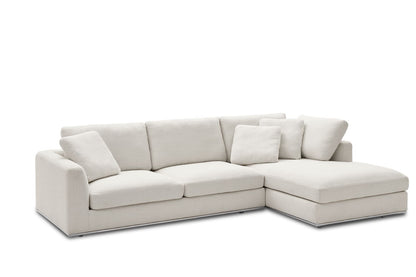 Hamilton Sectional Sofa With Chaise, Left Facing, Beige