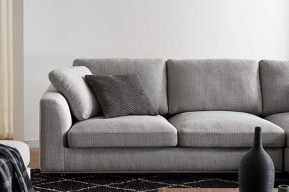 Hamilton Sectional Sofa With Chaise, Left Facing, Smoke Grey