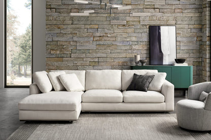 Hamilton Sectional Sofa With Chaise, Right Facing, Beige