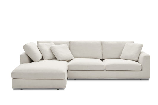 Hamilton Sectional Sofa With Chaise, Right Facing, Beige