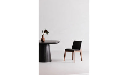 Dino Dining Chair, Black PU Leather