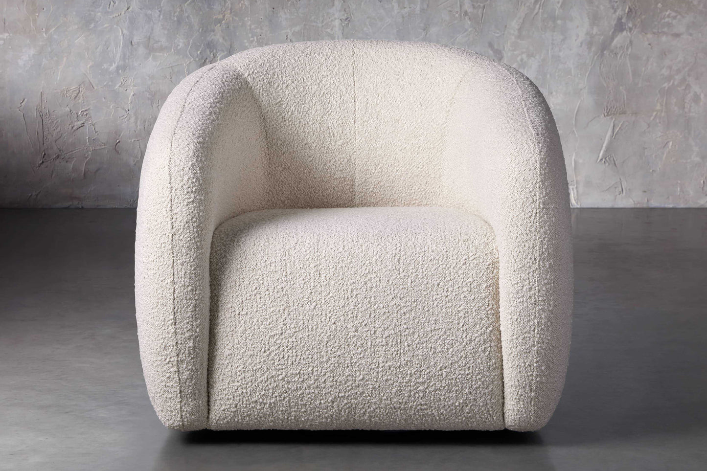 Franco swivel armchair, Premium Boucle Wool