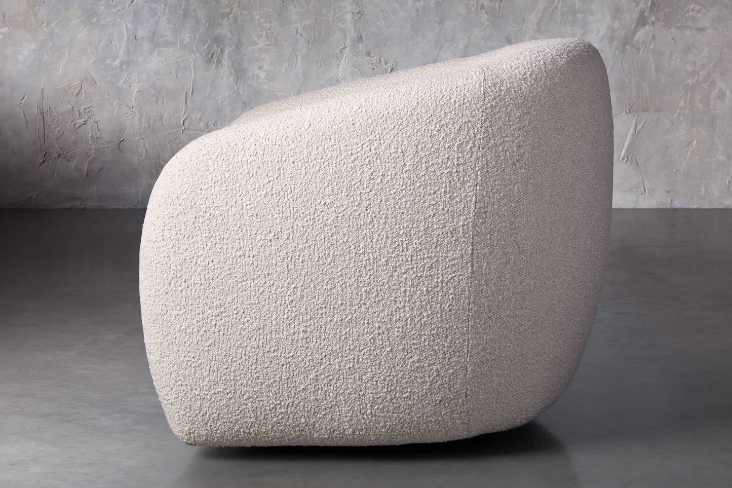 Franco swivel armchair, Premium Boucle Wool