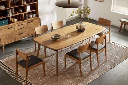 Vincent Dining Table, Natural