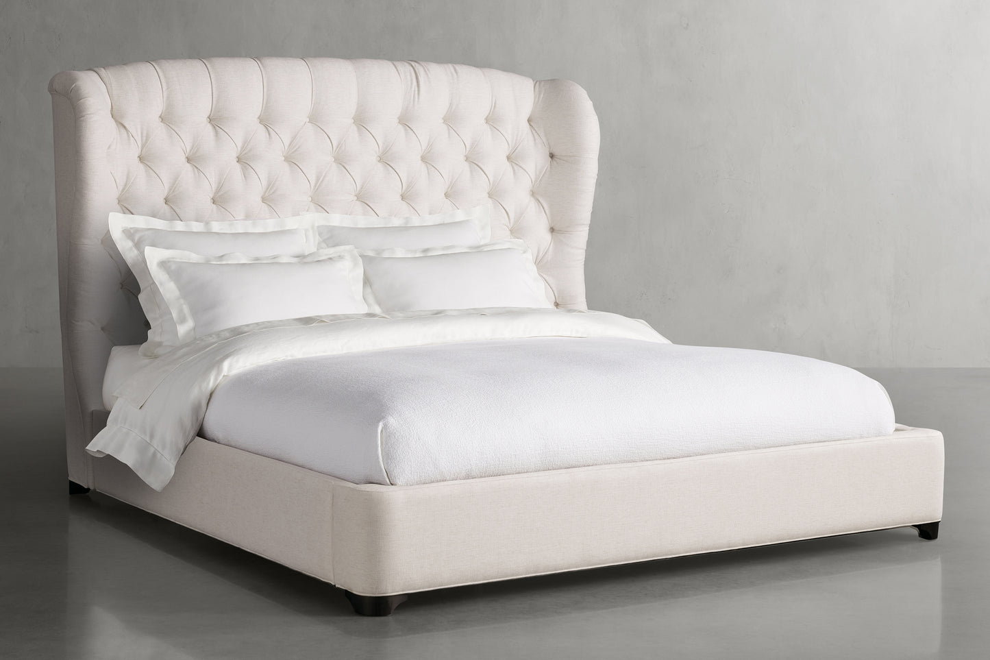 Mariah Tufted Bed, Beige