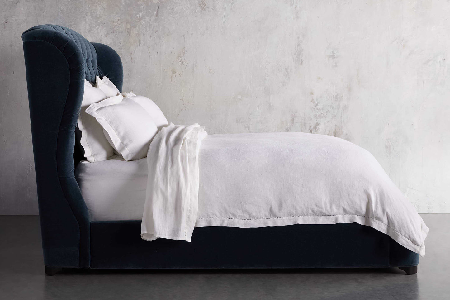 Mariah Tufted Bed, Navy Blue