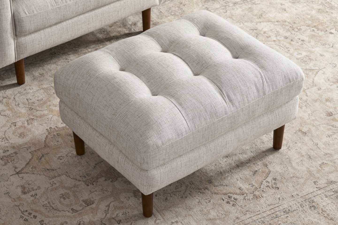 Napa 2 Seater Sofa With Ottoman, Beige