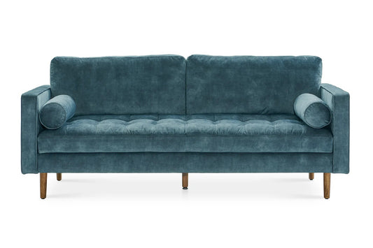 Napa 2 Seater Sofa, Navy Blue, Velvet