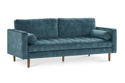 Napa 2 Seater Sofa, Navy Blue, Velvet